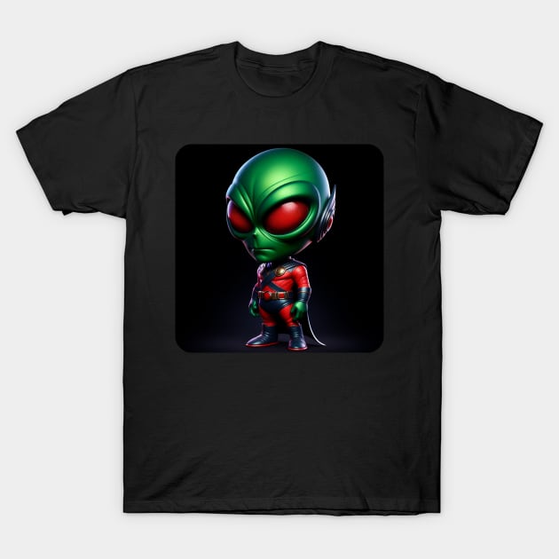 Martian Alien Caricature #20 T-Shirt by The Black Panther